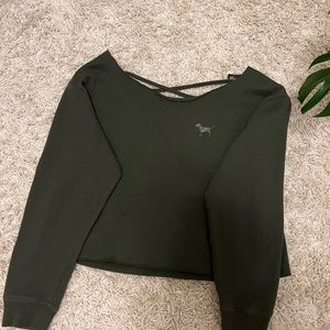 PINK Off the Shoulder Pullover